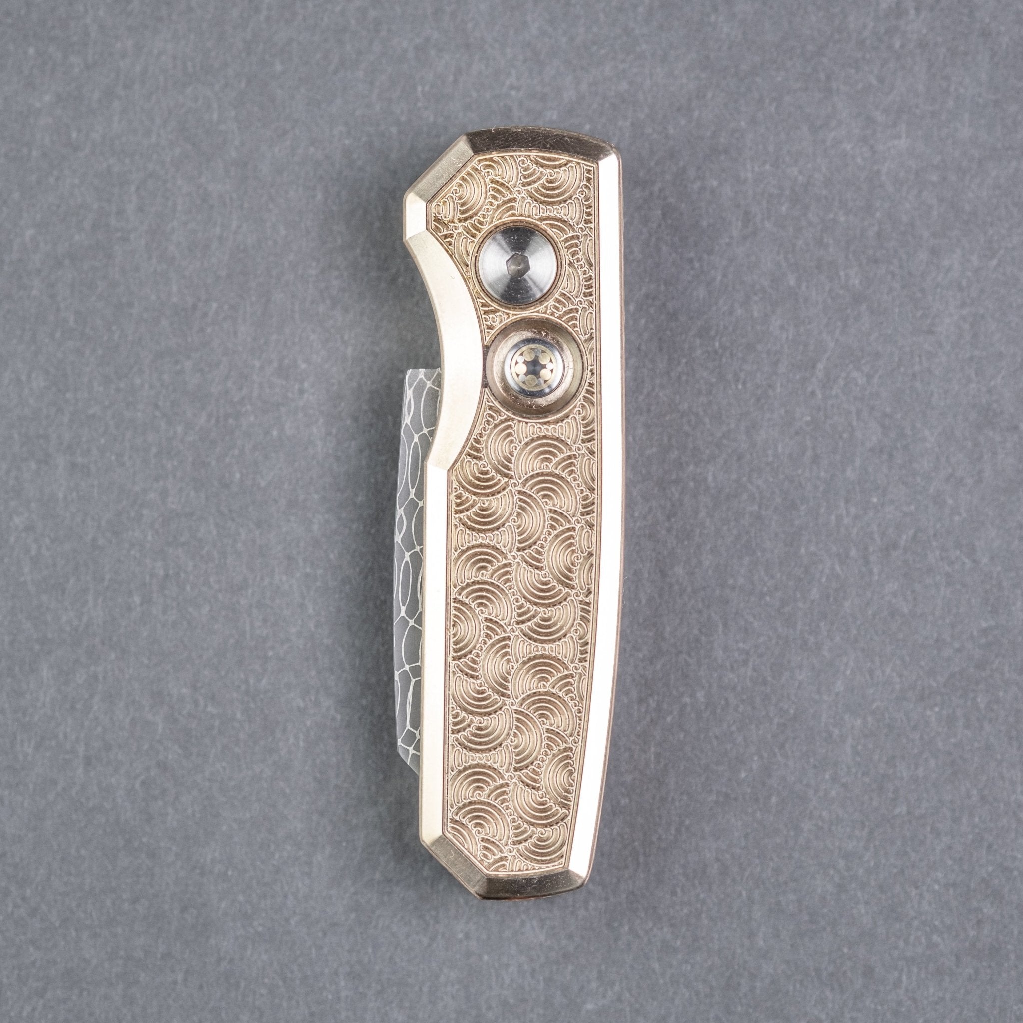 Pro-Tech x URBAN Runt 5 - Damascus & Seigaiha Bronze – URBAN EDC®