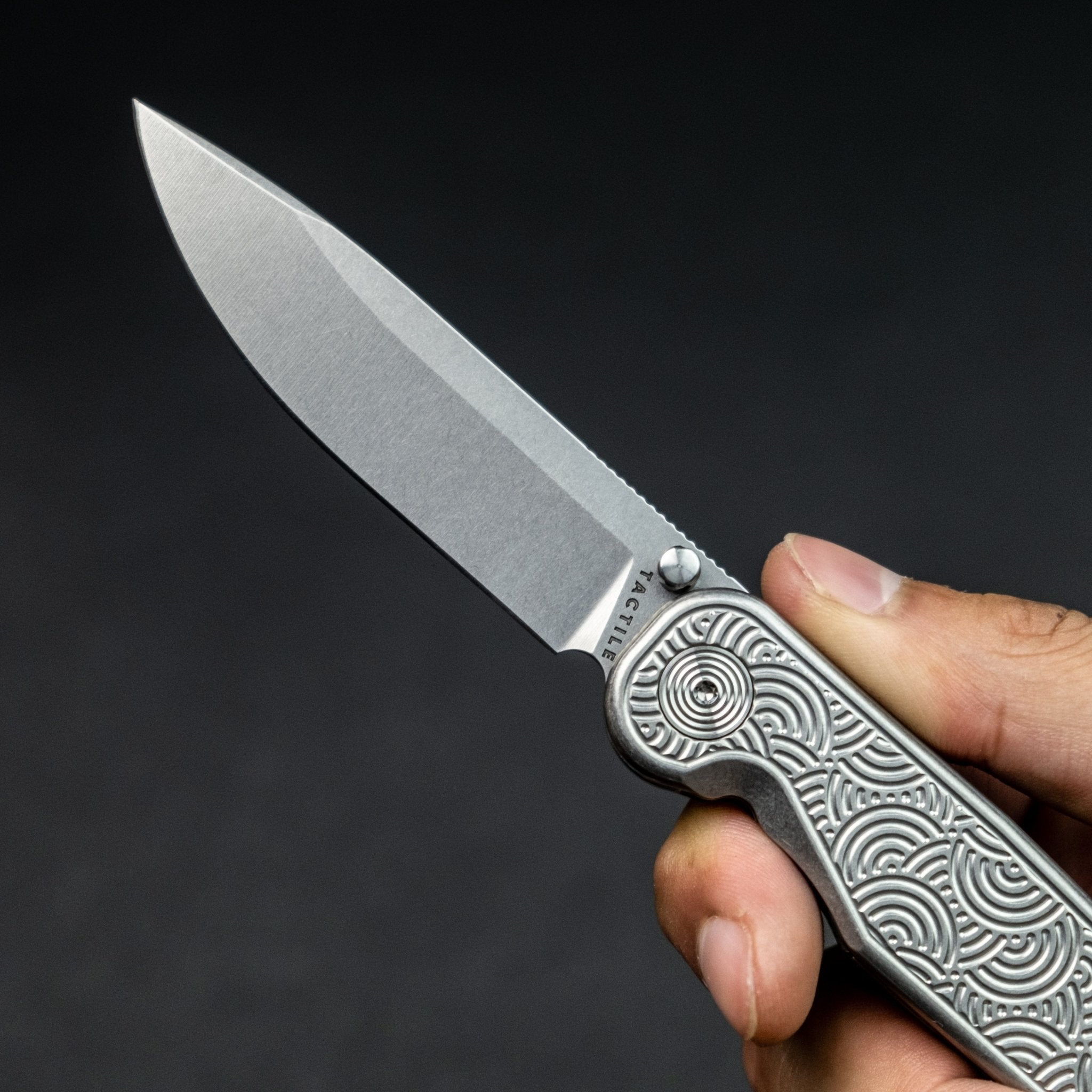 Tactile Knife Co. x URBAN Rockwall Thumbstud - Chaos Seigaiha