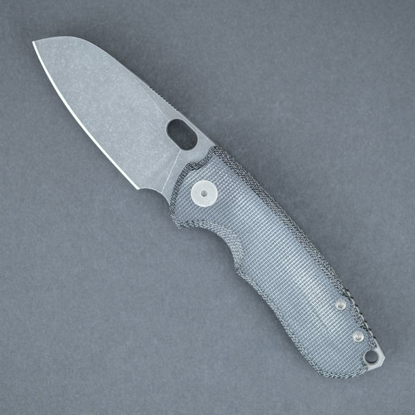 URBAN F5.5 - Acid-Etched M390 & Black Micarta – URBAN EDC®