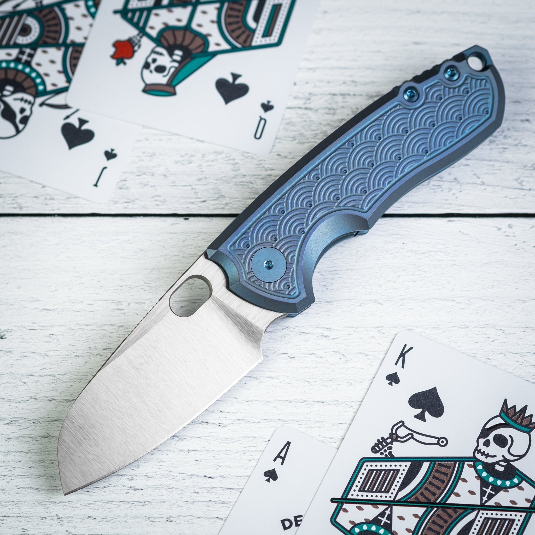 URBAN F5.5 - Blurple Titanium w/ Seigaiha Motif (Exclusive URBAN F5.5 - Blurple Titanium w/ Seigaiha Motif (Exclusive