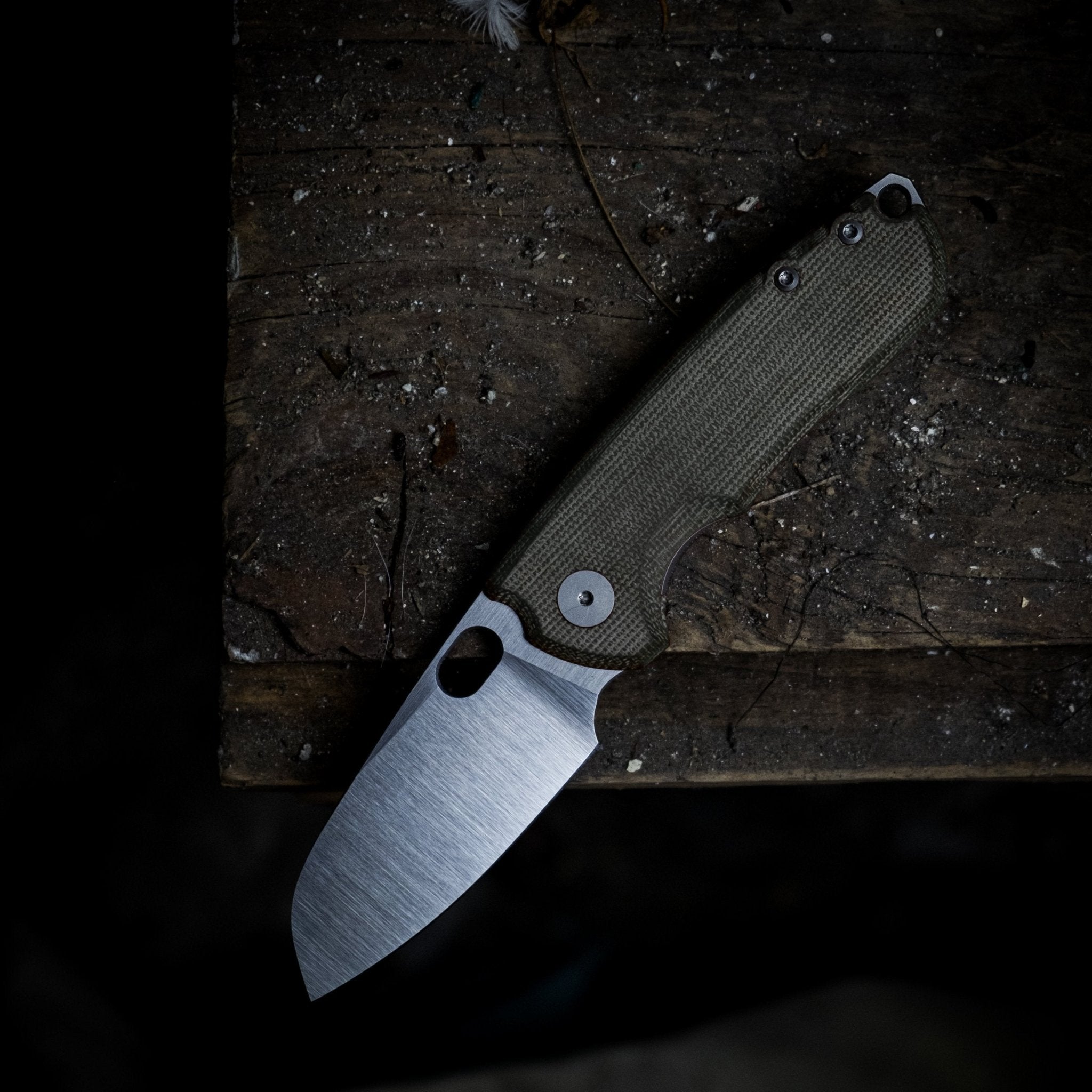 Urban EDC Vox F5.5 Knife | Green Micarta Pocket Knife – URBAN EDC®