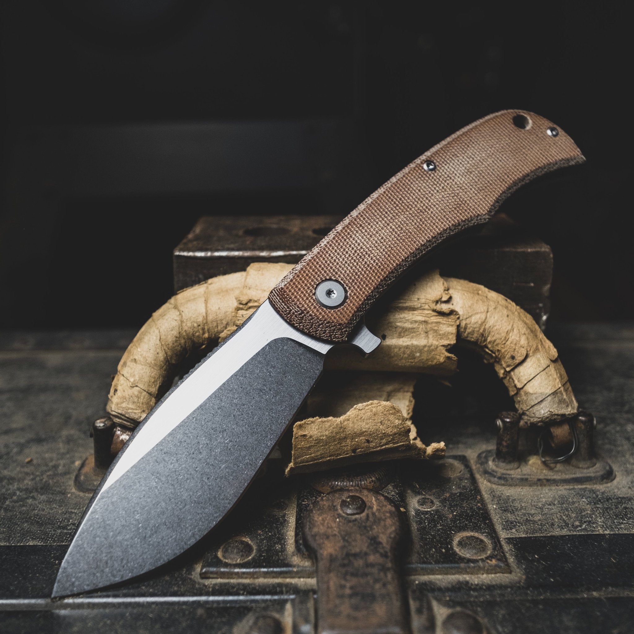 URBAN Nessie - M390 & Brown Micarta – URBAN EDC®