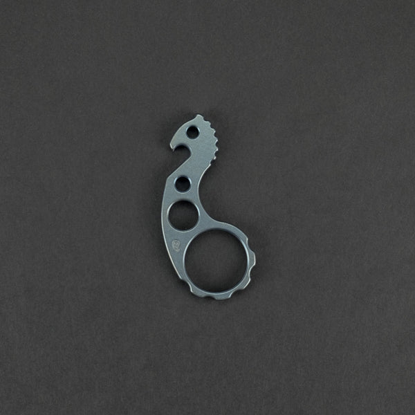 VoxDesign Blue Ano Seahorse - 1/4" Titanium (Custom) - URBAN EDC®