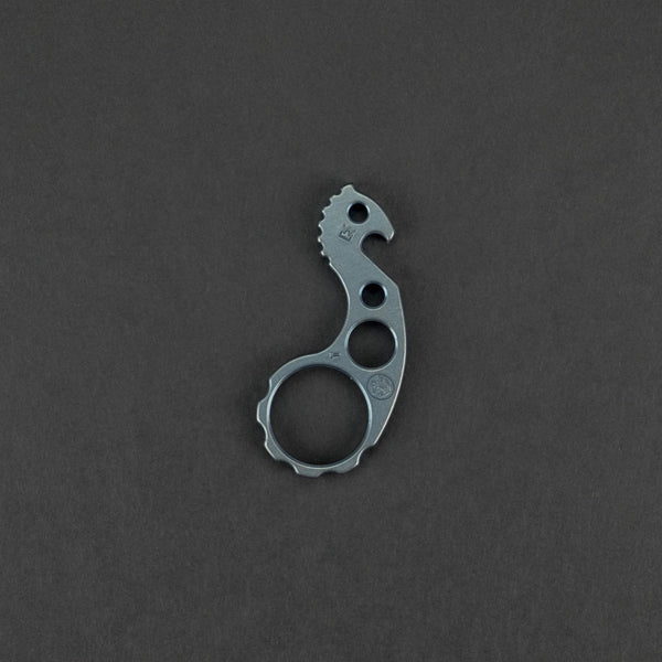 VoxDesign Blue Ano Seahorse - 1/4" Titanium (Custom) - URBAN EDC®