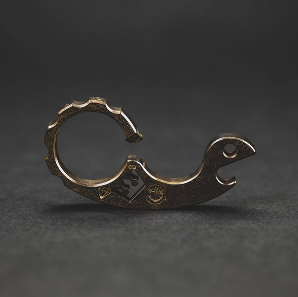 VoxDesign King Pimp Snailor - 3/8" Patina'd Brass (Custom) - URBAN EDC®