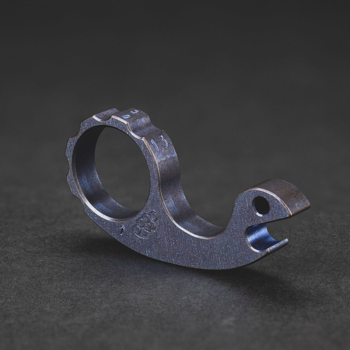 VoxDesign Snailor - Blue Anodized Titanium (Custom) - URBAN EDC®