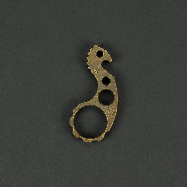 VoxDesign Sulky Seahorse - Patinaed Brass (Custom) - URBAN EDC®