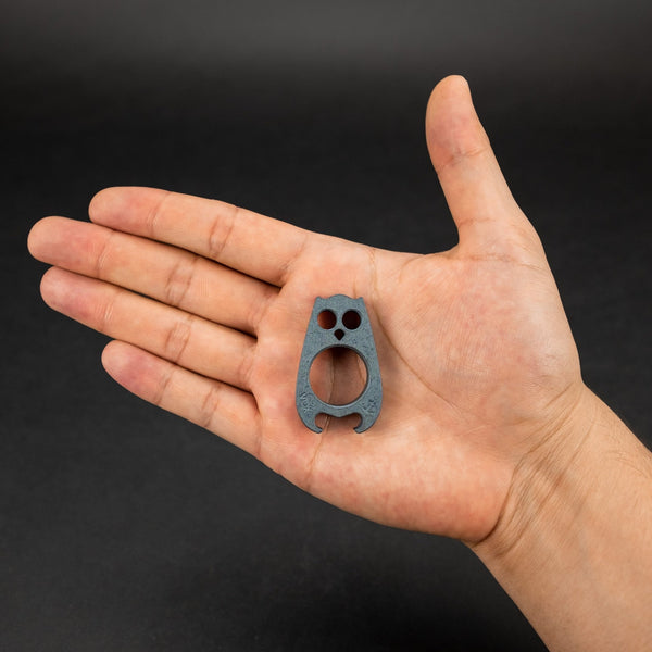 VoxDesign Tiny Orwell - 1/4" Triple Anodized Blue Titanium (Custom) - URBAN EDC®